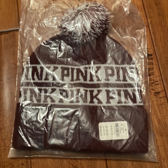 NEW Pink Maroon Beanie - still in package - Picture 2 of 2